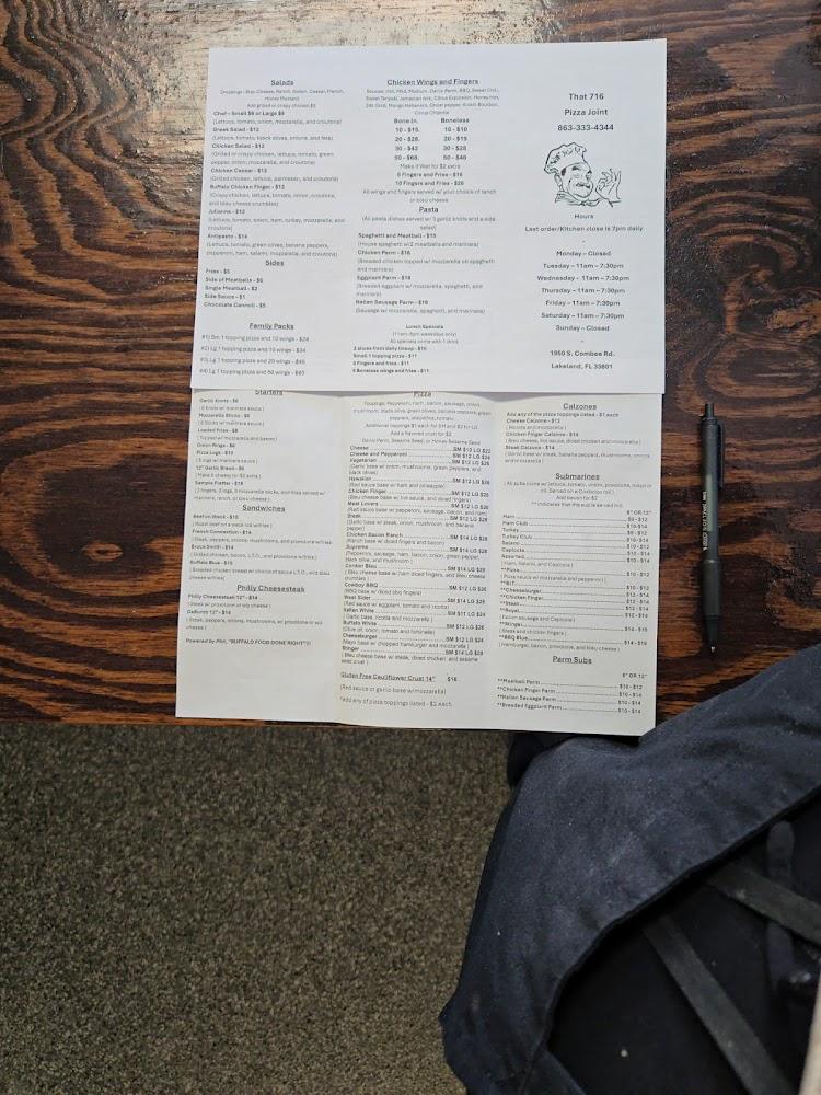 716 Pizza Joint Menu image 4